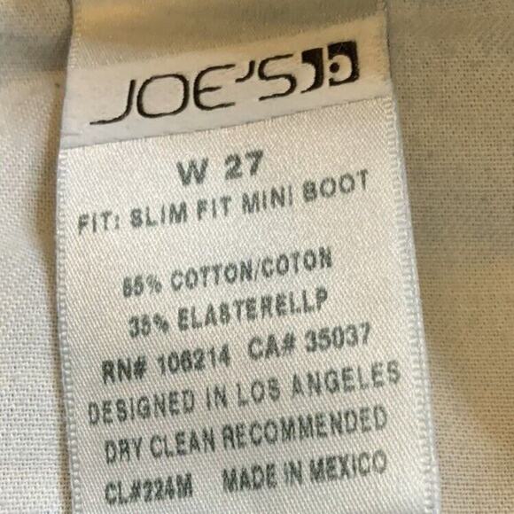 Joes Jeans Womens 27 Slim Fit Mini Bootcut Stretch Dark Wash Streetwear Denim - Picture 9 of 10